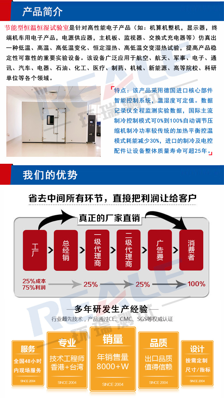 节能型恒温恒湿试验室